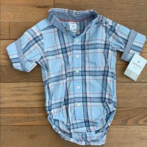 NWT Carter’s button down onesie